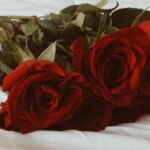 rozen op bed